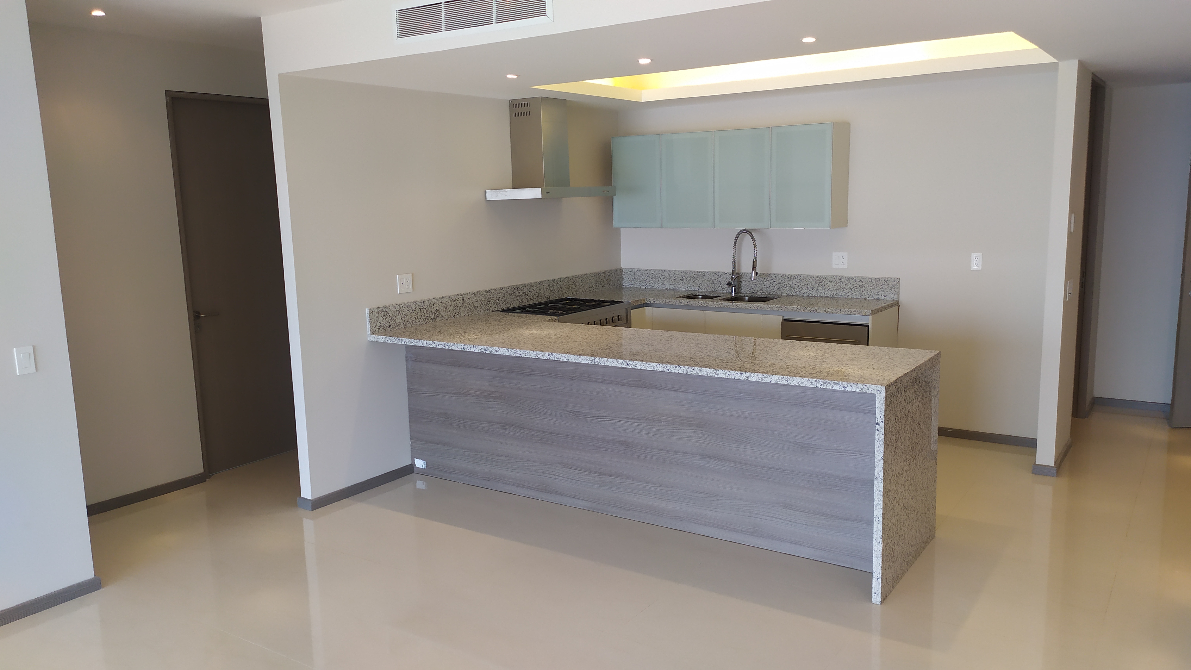 Central Park - Cocina con barra de granito